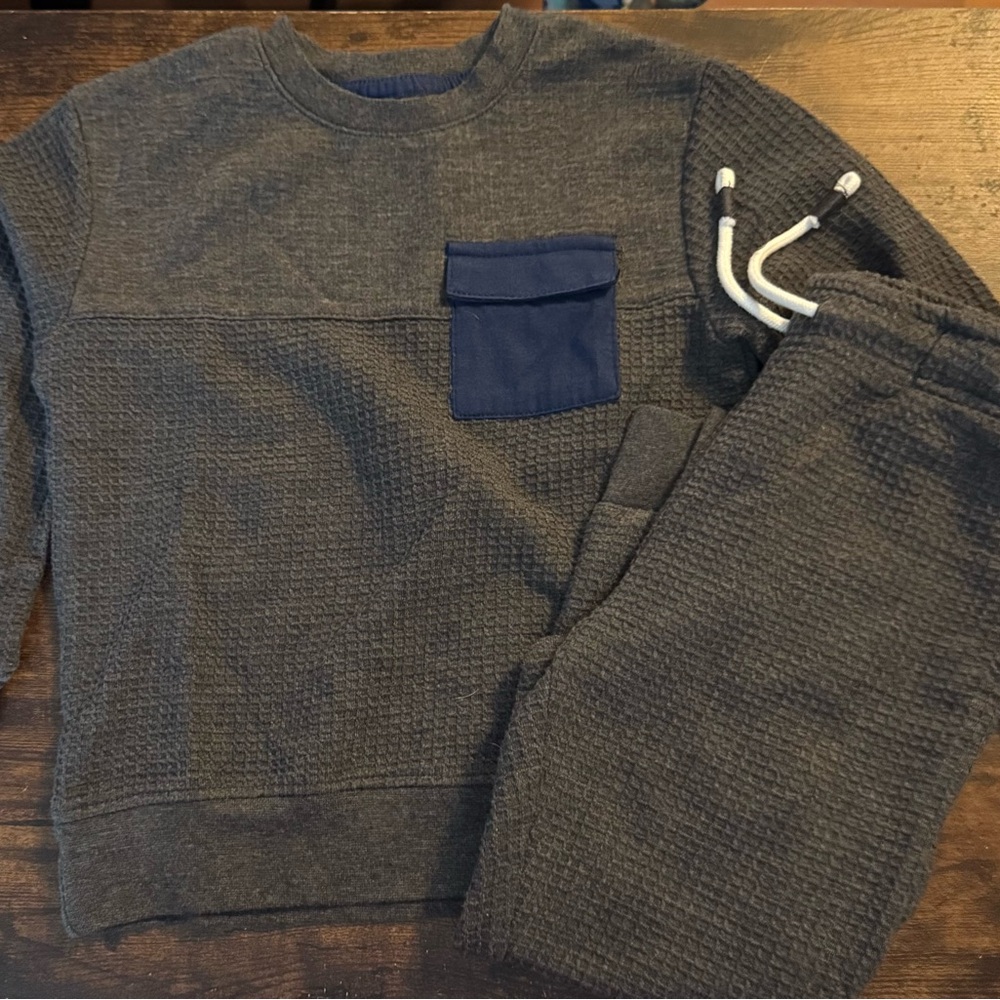 Okie Dokie Charcoal Set with Navy Pocket